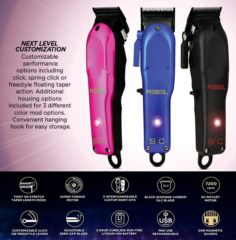 STYLECRAFT REBEL SUPER TORQUE CORDLESS CLIPPER MATTE #SC601