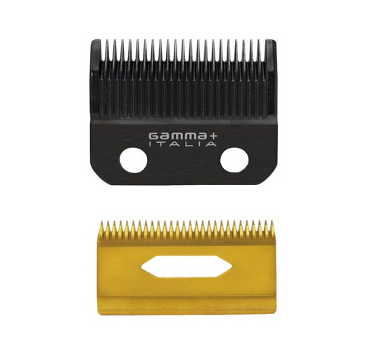 Gamma+ SET-FIXED TAPER BLADE & GOLD MOVING TITANIUM BLADE #GPCRBTS