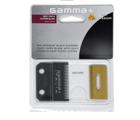 Gamma+ SET-FIXED TAPER BLADE & GOLD MOVING TITANIUM BLADE #GPCRBTS