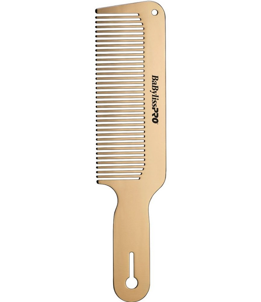 BABYLISS PRO BARBEROLOGY METAL COMB 2 PACK GOLD BCOMBSET2G