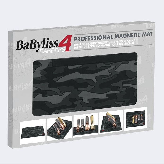 BABYLISSPRO® BLACK CAMO MAGNETIC STRIP BARBER MAT BMAGMATB
