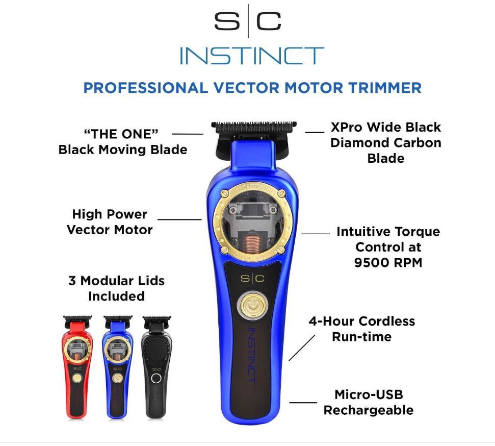 RECORTADORA STYLECRAFT INSTINCT CON CONTROL DE TORSIÓN SC407M