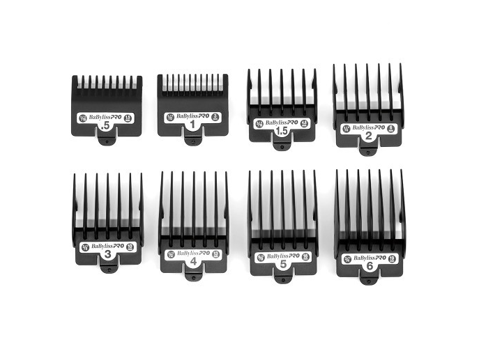 PAQUETE DE 8 ACCESORIOS NEGROS BABYLISS #FXCS880
