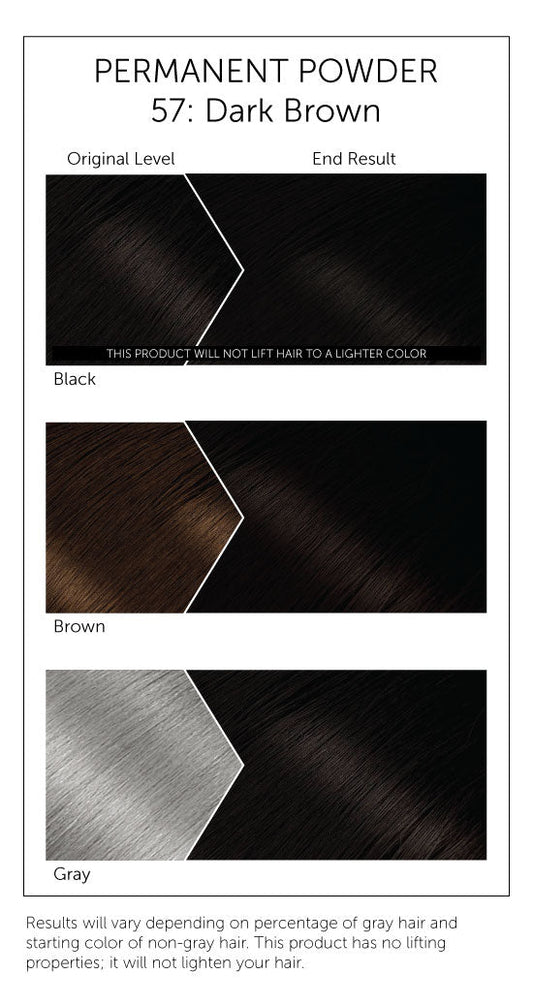 BIGEN PERMANENT POWDER HAIR COLOR DARK BROWN 57