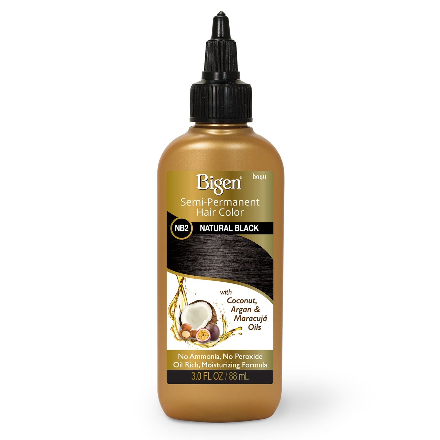 BIGEN SEMI-PERMANENT HAIR COLOR NATURAL BLACK NB2