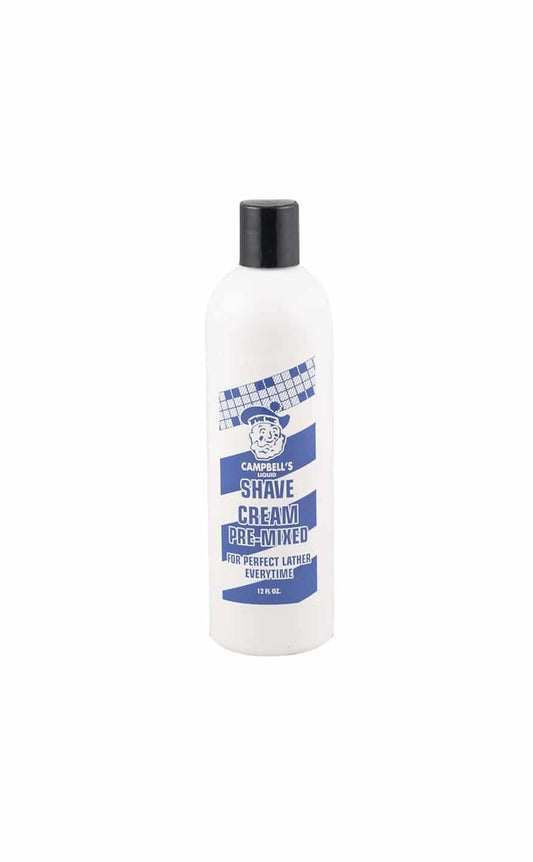 CAMPBELL'S PREMIXED SHAVE CREAM 12oz.