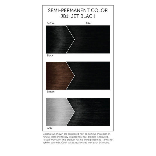 BIGEN SEMI-PERMANENT HAIR COLOR JET BLACK JB1