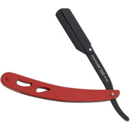 NAVAJA DE AFEITAR PROFESIONAL MOREVILE NEGRA/ROJA