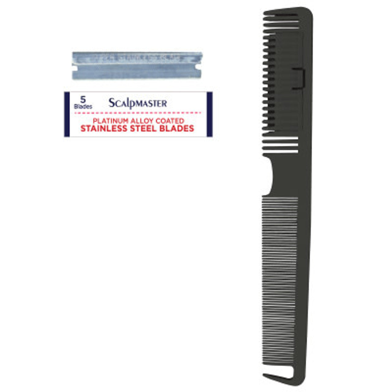 Peine de afeitar de dos direcciones Scalpmaster #SC-RAZOR