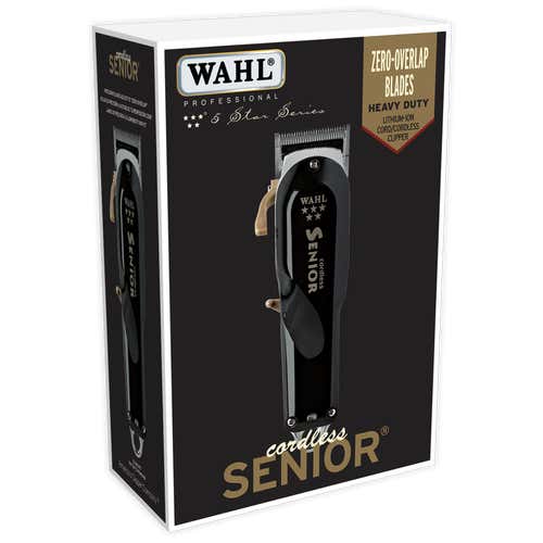 WAHL FIVE STAR CORDLESS SENIOR BLACK CLIPPER #08504-400