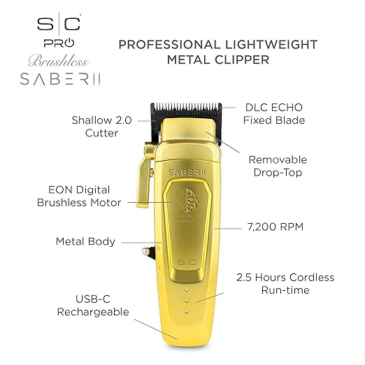 STYLECRAFT SABER 2 GOLD CLIPPER #SC617M