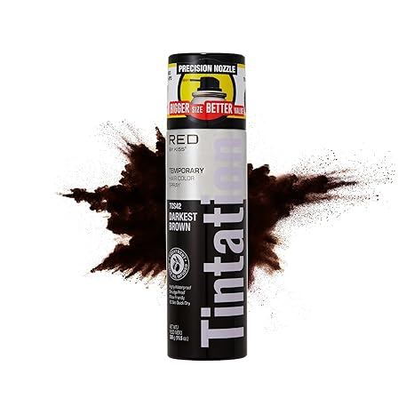 RED BY KISS TINTATION DARK BROWN, BLACK, JET BLACK COLORS, 6oz