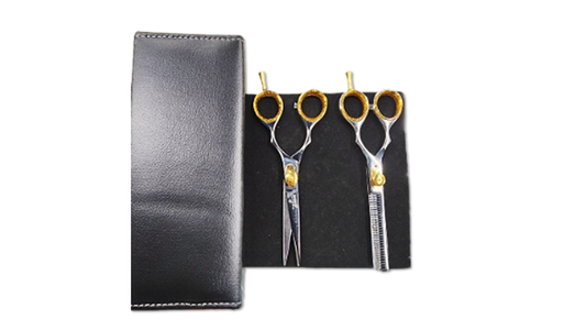 Professional Barber Shears GOLD SET  Size 6"