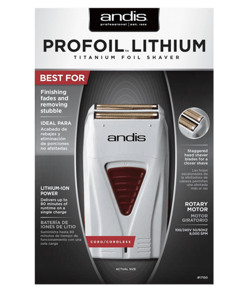 ANDIS PROFOIL LITHIUM TITANIUM FOIL SHAVER #17235