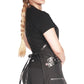 DELANTAL ESTILISTA CON TACHUELAS DE METAL NEGRO TALLA ÚNICA N.º 315