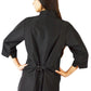 STYLIST 3/4 SLEEVE MANDARIN JACKET BLACK  #512