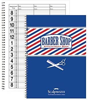 SCALPMASTER 3 COLUMN BARBER APPOINTMENT BOOK #SC-9019