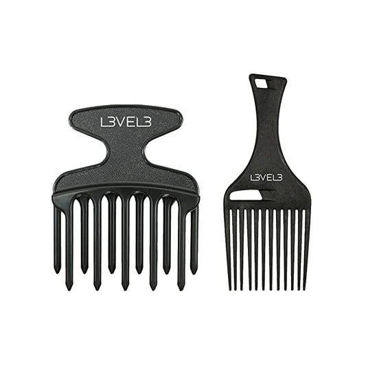 L3VEL3 HAIR PICK COMB SET – 2 PC