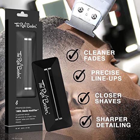 THE RICH BARBER 1 MIN BLADE MODIFIER TRIMMER BLADE SHARPENING TOOLH