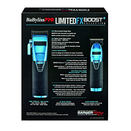 Colección limitada FX Boost de Babyliss, color azul, n.° FXHOLPKCTB-BC 