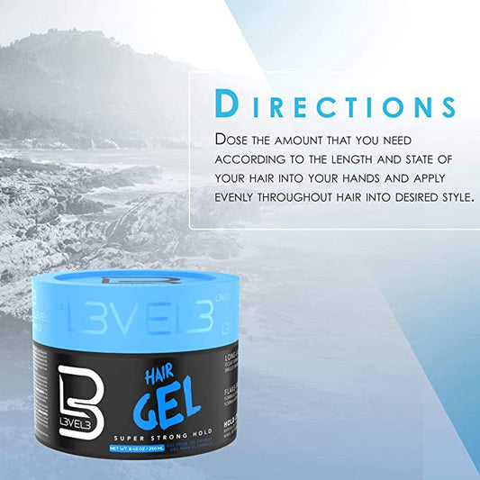 L3VEL3 HAIR STYLING GEL 16.9oz