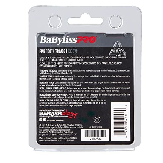 BABYLISSPRO FINE TOOTH GRAPHITE TRIMMER REPLACEMENT BLADE #FX707B