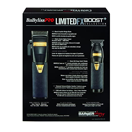 Colección limitada FX Boost de Babyliss, color NEGRO #FXHOLPKCTB-B 