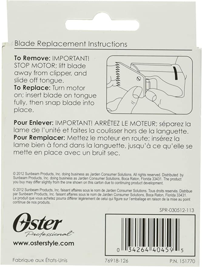 OSTER DETACHABLE CLIPPER BLADE SIZE 2