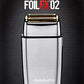 BABYLISSPRO CORDLESS METAL SILVER DOUBLE FOIL SHAVER FXFS2