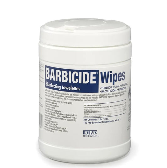 KING RESEARCH BARBICIDE WIPES 160 COUNT