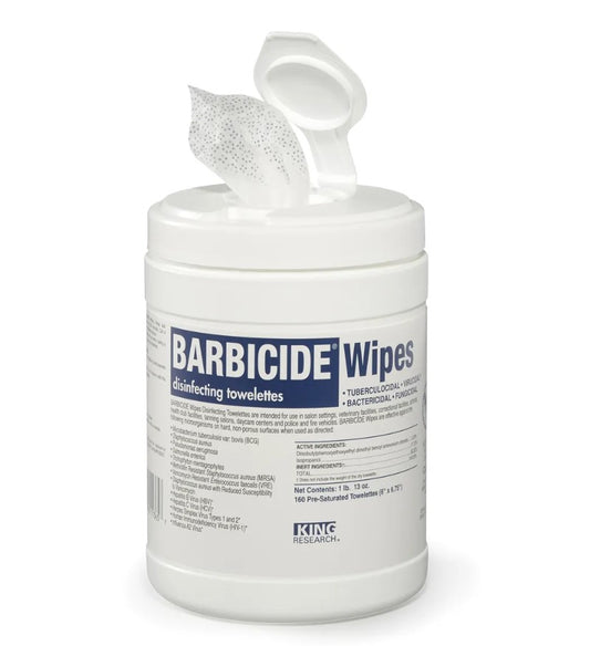 KING RESEARCH BARBICIDE WIPES 160 COUNT