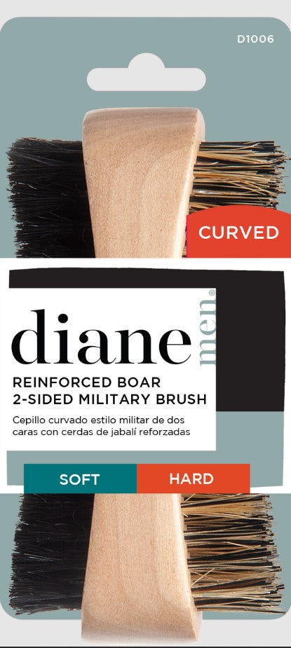 DIANE MILITARY 2-SIDED CURVED BRUSH D1006