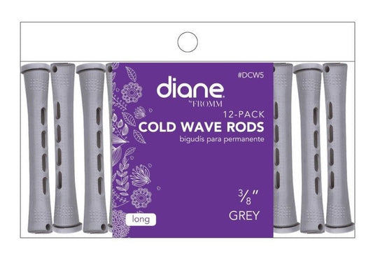 CAÑAS DIANE COLD WAVE GRIS N.° 3/8 PAQUETE DE 12 DCW5