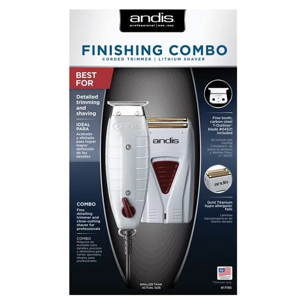 ANDIS FINISHING COMBO TRIMER T-OUTLINER & SHAVER,GTO/TS-1 #17270