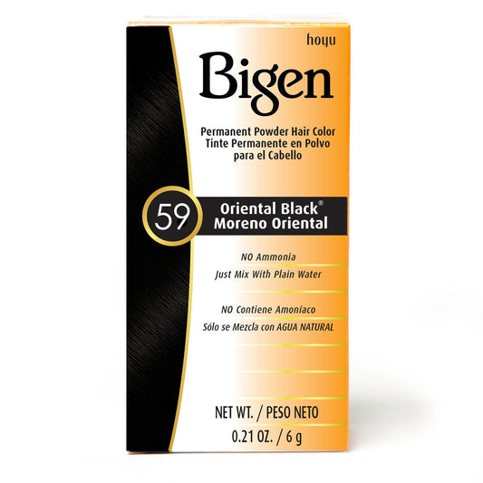 BIGEN COLORANTE PERMANENTE EN POLVO PARA CABELLO NEGRO ORIENTAL 59