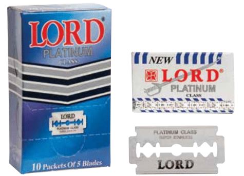 LORD DOUBLE SIDE BLADES 50 PK
