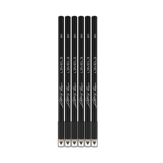 L3VEL3 BLACK LINER PENCILS – 6 PC